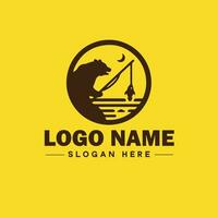 logotipo Projeto Urso animal logotipo e ícone editável vetor gráfico ilustração