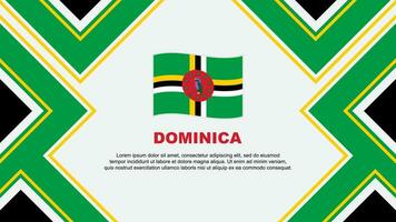 dominica bandeira abstrato fundo Projeto modelo. dominica independência dia bandeira papel de parede vetor ilustração. dominica vetor