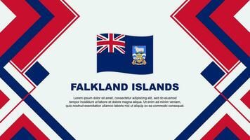Falkland ilhas bandeira abstrato fundo Projeto modelo. Falkland ilhas independência dia bandeira papel de parede vetor ilustração. Falkland ilhas bandeira
