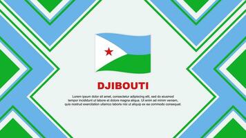 djibouti bandeira abstrato fundo Projeto modelo. djibouti independência dia bandeira papel de parede vetor ilustração. djibouti vetor