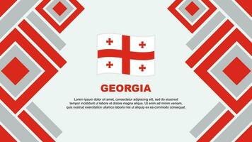 geórgia bandeira abstrato fundo Projeto modelo. geórgia independência dia bandeira papel de parede vetor ilustração. geórgia