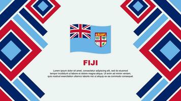 fiji bandeira abstrato fundo Projeto modelo. fiji independência dia bandeira papel de parede vetor ilustração. fiji