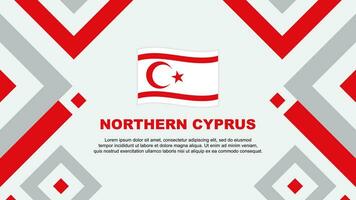 norte Chipre bandeira abstrato fundo Projeto modelo. norte Chipre independência dia bandeira papel de parede vetor ilustração. norte Chipre modelo