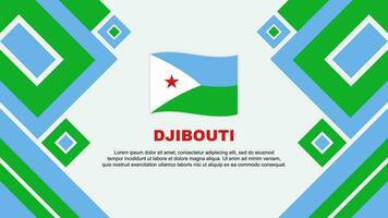 djibouti bandeira abstrato fundo Projeto modelo. djibouti independência dia bandeira papel de parede vetor ilustração. djibouti desenho animado