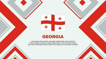 geórgia bandeira abstrato fundo Projeto modelo. geórgia independência dia bandeira papel de parede vetor ilustração. geórgia independência dia