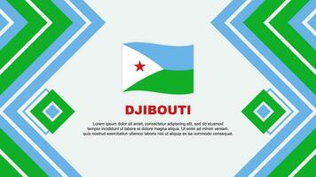 djibouti bandeira abstrato fundo Projeto modelo. djibouti independência dia bandeira papel de parede vetor ilustração. djibouti Projeto