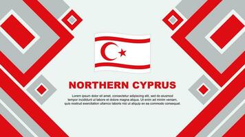 norte Chipre bandeira abstrato fundo Projeto modelo. norte Chipre independência dia bandeira papel de parede vetor ilustração. norte Chipre desenho animado