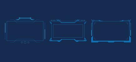 abstrato hud ui gui futuro sistema de tela futurista design virtual vetor