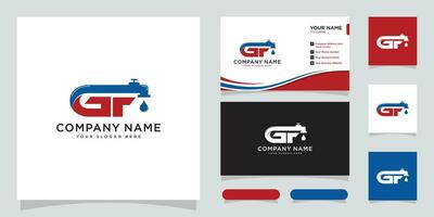 logotipo gf simples criativo projeto, vetor ilustração com o negócio cartão Projeto.