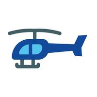 polícia helicóptero vetor plano ícone para pessoal e comercial usar.