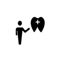dentista conceito linha ícone. simples elemento ilustração. dentista conceito esboço símbolo Projeto. vetor