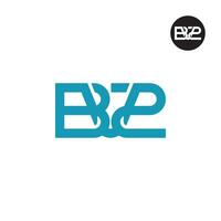 carta bv2 monograma logotipo Projeto vetor
