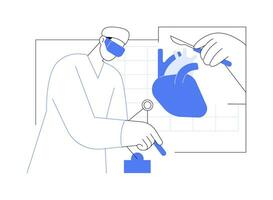 aprender cirurgia dentro vr isolado desenho animado vetor ilustrações.