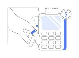 inteligente nfc anel isolado desenho animado vetor ilustrações.