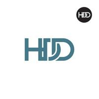 carta hdd monograma logotipo Projeto vetor