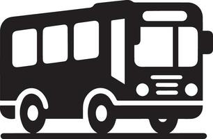 uma ônibus ícone vetor silhueta Preto cor 2