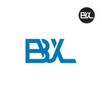 carta bvl monograma logotipo Projeto vetor