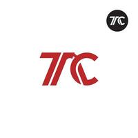 carta tac monograma logotipo Projeto vetor