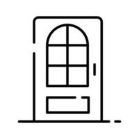lindo projetado ícone do casa Entrada porta, na moda estilo ícone vetor