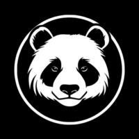 panda, Preto e branco vetor ilustração