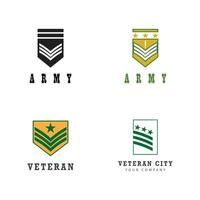 exército logotipo vetor militares modelo símbolo Projeto