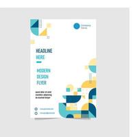 capa do relatório anual com forma abstrata e cor gradiente vetor