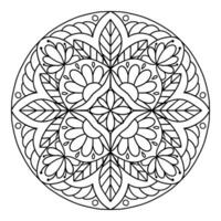 mandala para coloração livro. vetor