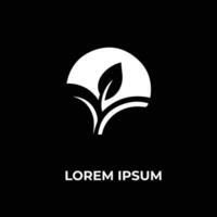 folhas ícone vetor isolado em Preto fundo. vários formas do verde folhas do árvores e plantas. elementos para eco e bio logotipos.