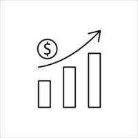 dinheiro fluxo vetores uma contemporâneo coleção do fino linha ícones ilustrando finança a partir de moeda troca para negociação, lucros, acionista sabedoria, mercado diversidade, e visual gráficos