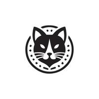 gato silhueta logotipo Projeto vetor ilustração