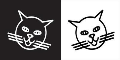 ilustração vetor gráficos do gato face ícone