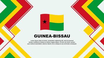 Guiné-Bissau bandeira abstrato fundo Projeto modelo. Guiné-Bissau independência dia bandeira papel de parede vetor ilustração. Guiné-Bissau bandeira