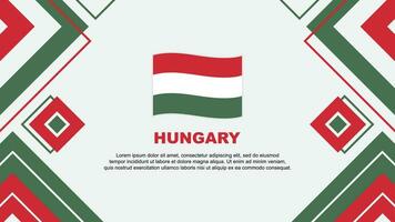 Hungria bandeira abstrato fundo Projeto modelo. Hungria independência dia bandeira papel de parede vetor ilustração. Hungria fundo
