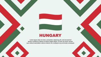 Hungria bandeira abstrato fundo Projeto modelo. Hungria independência dia bandeira papel de parede vetor ilustração. Hungria modelo