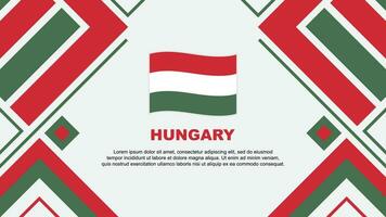 Hungria bandeira abstrato fundo Projeto modelo. Hungria independência dia bandeira papel de parede vetor ilustração. Hungria bandeira