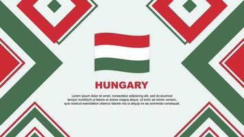 Hungria bandeira abstrato fundo Projeto modelo. Hungria independência dia bandeira papel de parede vetor ilustração. Hungria independência dia