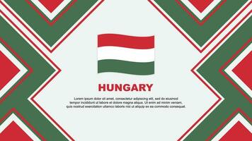 Hungria bandeira abstrato fundo Projeto modelo. Hungria independência dia bandeira papel de parede vetor ilustração. Hungria vetor