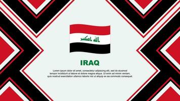 Iraque bandeira abstrato fundo Projeto modelo. Iraque independência dia bandeira papel de parede vetor ilustração. Iraque vetor