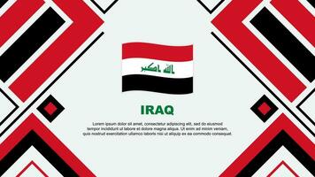 Iraque bandeira abstrato fundo Projeto modelo. Iraque independência dia bandeira papel de parede vetor ilustração. Iraque bandeira