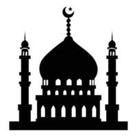 mesquita silhueta vetor ilustração