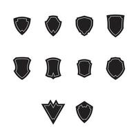 logotipo escudo emblema conjunto vetor