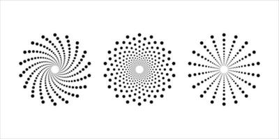 padrão de pontos do círculo vetor