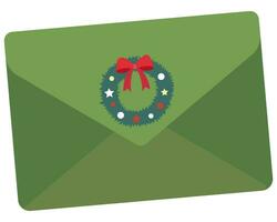 Natal envelope ícone isolado em branco fundo. vetor