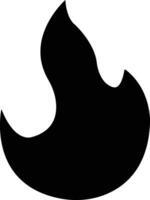 fogo ícone dentro plano estilo. fogo chama símbolo isolado em fogueira silhueta logotipo. emergência relacionado contém tal automatizado externo desfibrilador, sirene vetor apps local na rede Internet