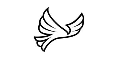 logotipo Projeto águia, minimalista linha, simples, ícone, vetor, símbolo. vetor