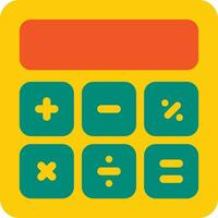 calculadora Cálculo calculando matemática contabilidade contagem vetor plano ícone, adequado para o negócio ou investimento ou escritório propósito.