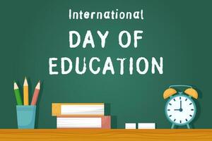 dia internacional da educação vetor