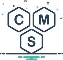 ícone de mistura para cms vetor