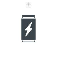energia beber pode ícone símbolo vetor ilustração isolado em branco fundo
