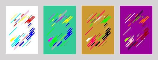 design de capa mínima. meios-tons coloridos. design moderno do molde do fundo para a web. ilustração vetorial vetor